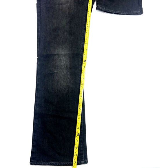 Calvin Klein Womens Jeans Size 28/32 Black Denim BootCut Button - Picture 3 of 16